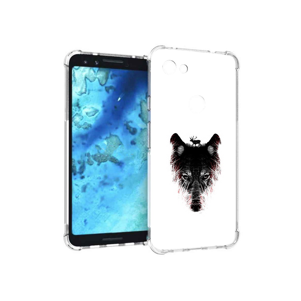 

Чехол MyPads Tocco для Google Pixel 3 волк в траве, Прозрачный, Tocco