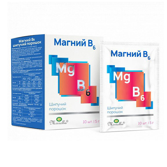 Магний B6 Мирролла саше 5 г 10 шт.