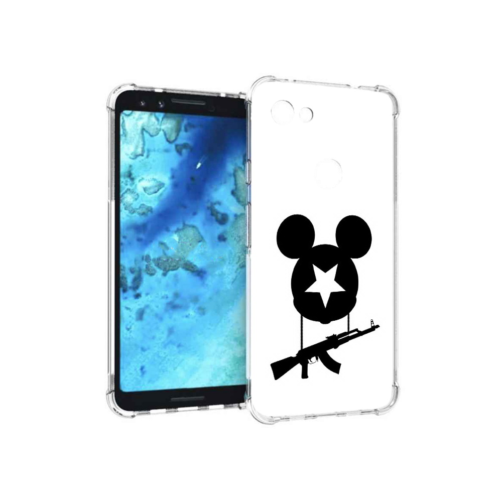 

Чехол MyPads Tocco для Google Pixel 3 АК Микки, Прозрачный, Tocco