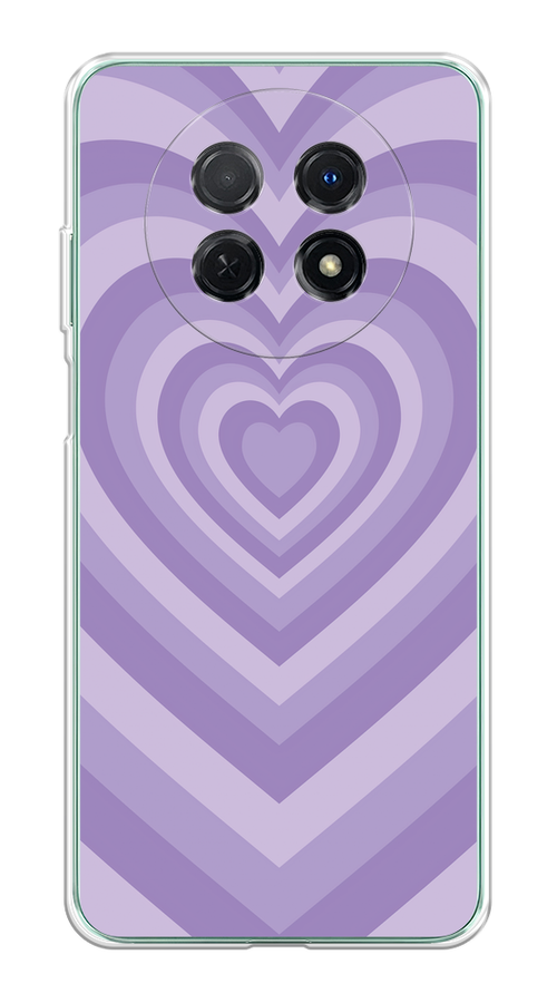 

Чехол на Huawei Nova Y91 "Violet heart latte", Фиолетовый, 6121650-1