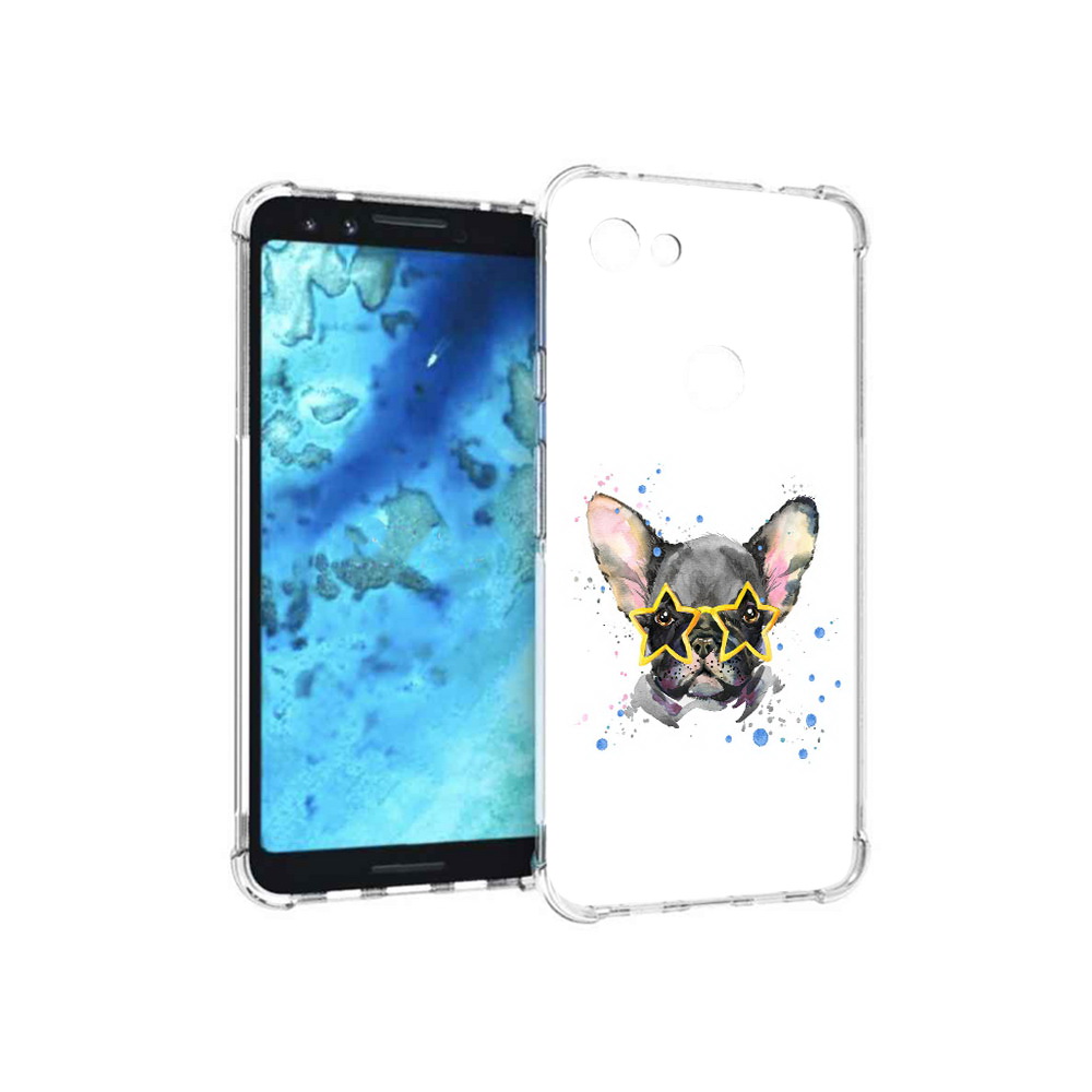 

Чехол MyPads Tocco для Google Pixel 3 буля в очках, Прозрачный, Tocco