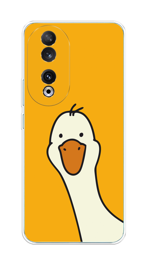 

Чехол на Honor 90 "Утка на желтом фоне", Желтый;красный, 6121450-1