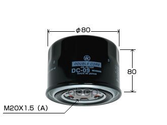 фото Фильтр масляный vic dc09 double core forester,legacy,impreza fb## 11- vic арт. dc09