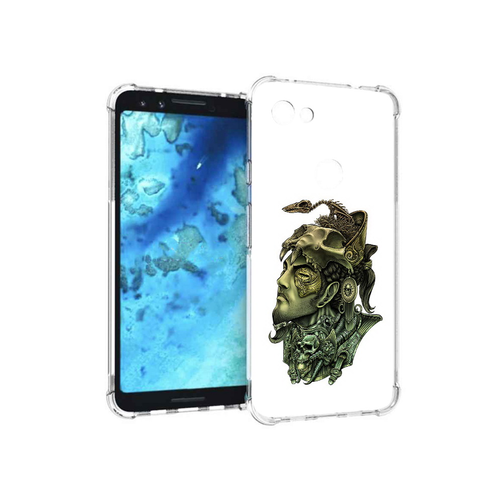 

Чехол MyPads Tocco для Google Pixel 3 бронзовый воин, Прозрачный, Tocco