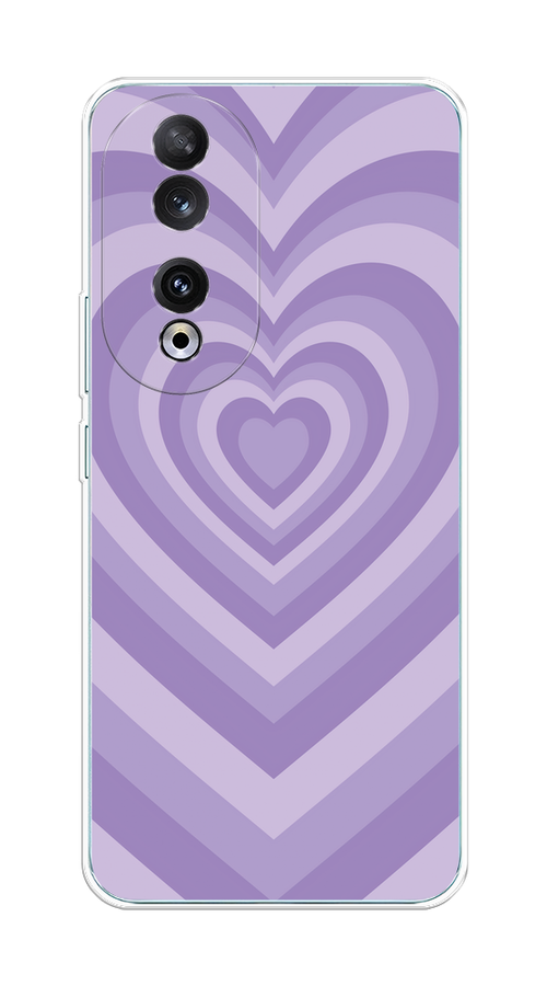 

Чехол на Honor 90 "Violet heart latte", Фиолетовый, 6121450-1