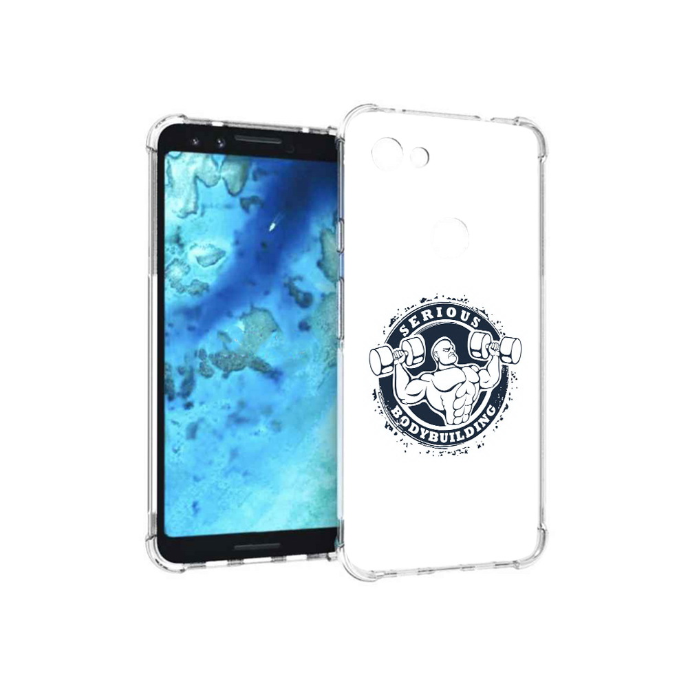 

Чехол MyPads Tocco для Google Pixel 3 бодибилдинг воля к победе, Прозрачный, Tocco
