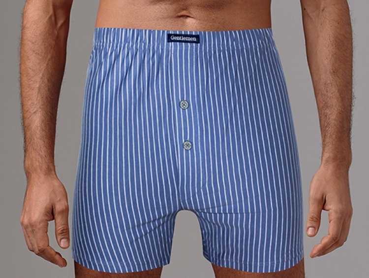 

Трусы мужские Gentlemen боксеры голубые XXXL, боксеры
