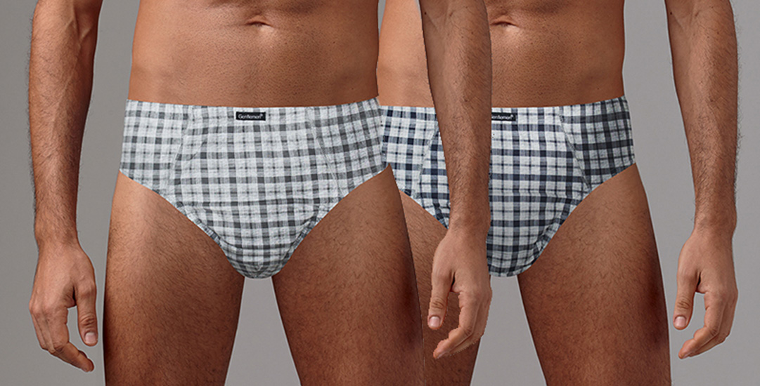 

Комплект трусов мужских Gentlemen слипы серых XXXL, слипы