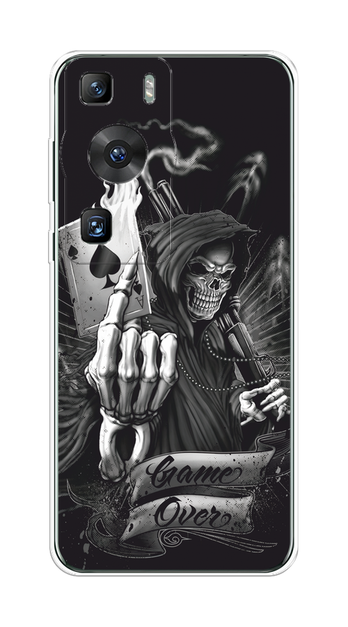 

Чехол на Huawei P60/P60 Pro "Игра закончена", Черный;серый, 6121050-1
