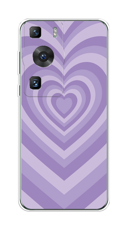 

Чехол на Huawei P60/P60 Pro "Violet heart latte", Фиолетовый, 6121050-1