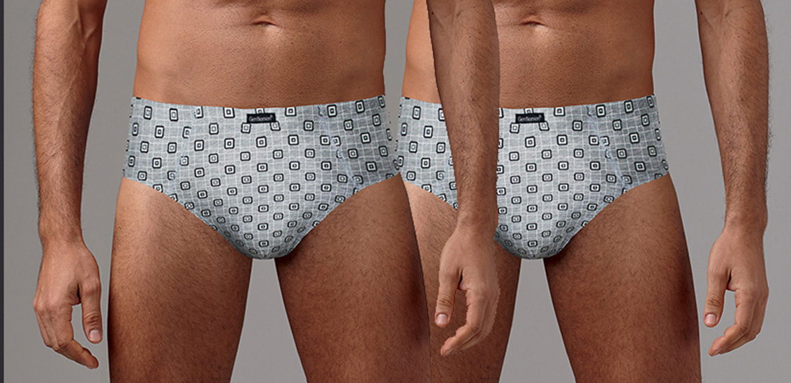 

Комплект трусов мужских Gentlemen слипы серых XL, слипы
