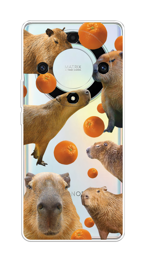 

Чехол на Honor X9A "Капибара и апельсины", Бежевый;оранжевый, 6120850-1