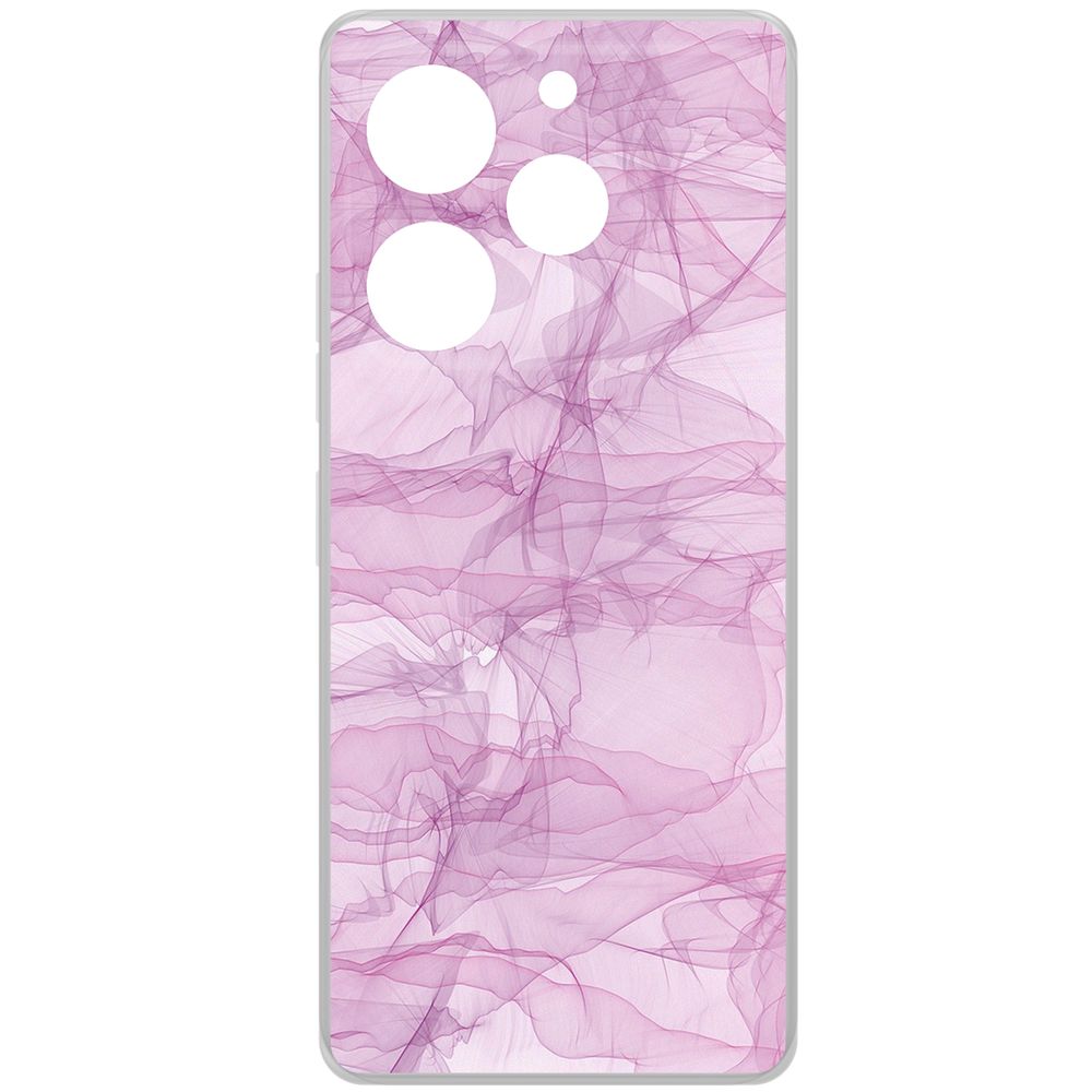 

Чехол-накладка Krutoff Clear Case Абстракт 4 для TECNO Pova 6 Pro, Прозрачный