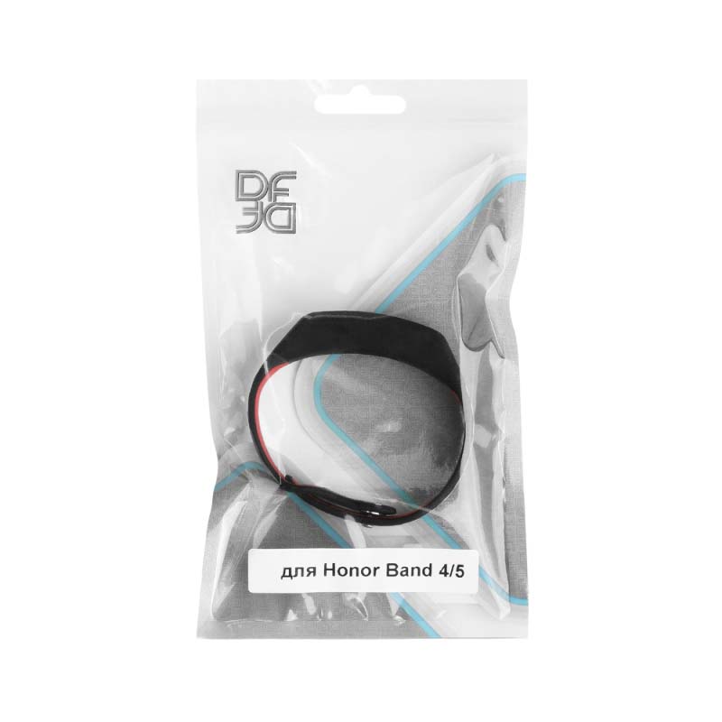 

Ремешок DF hwSportband-01 для Honor Band 4/5 Black/Red, hwSportband-01