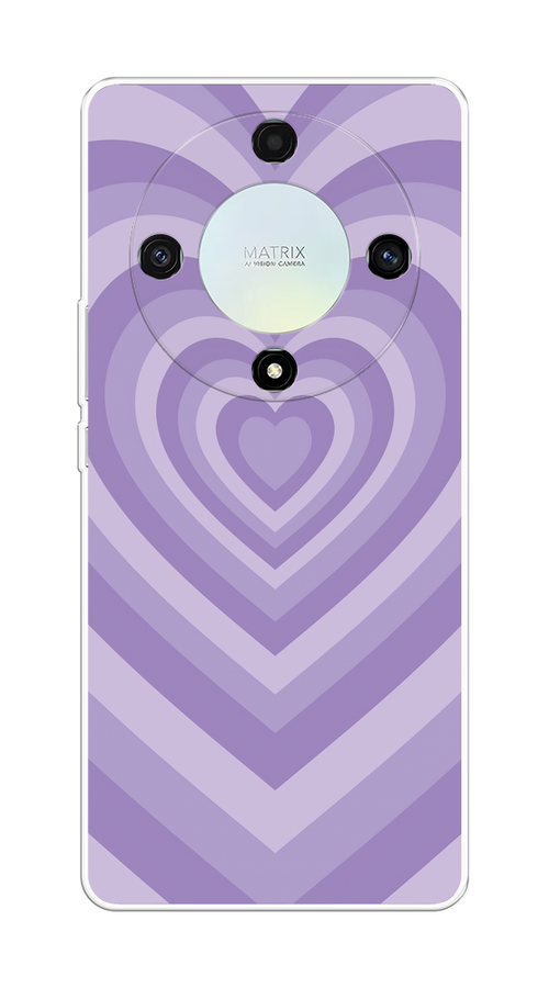 

Чехол на Honor X9A "Violet heart latte", Фиолетовый, 6120850-1