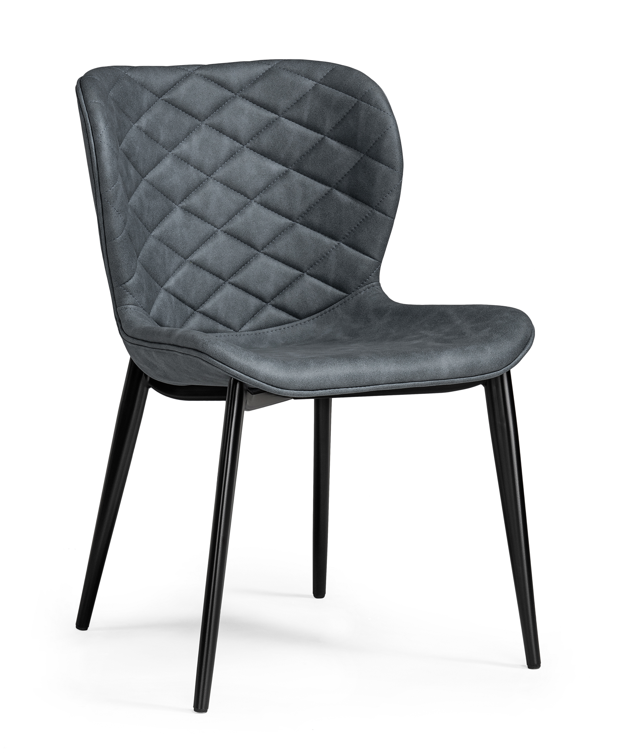 

Стул на металлокаркасе ЛайфМебель Катабучи, серый/черный глянец, Катабучи