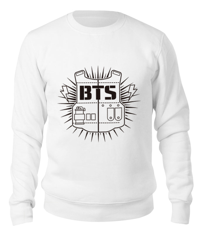 

Свитшот унисекс Printio Bts белый M, Bts