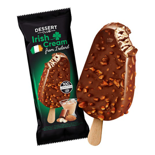 

Мороженое десерт Dessert Сlub Irish Cream айриш-крим с миндалем в шоколаде 8% БЗМЖ 70 г