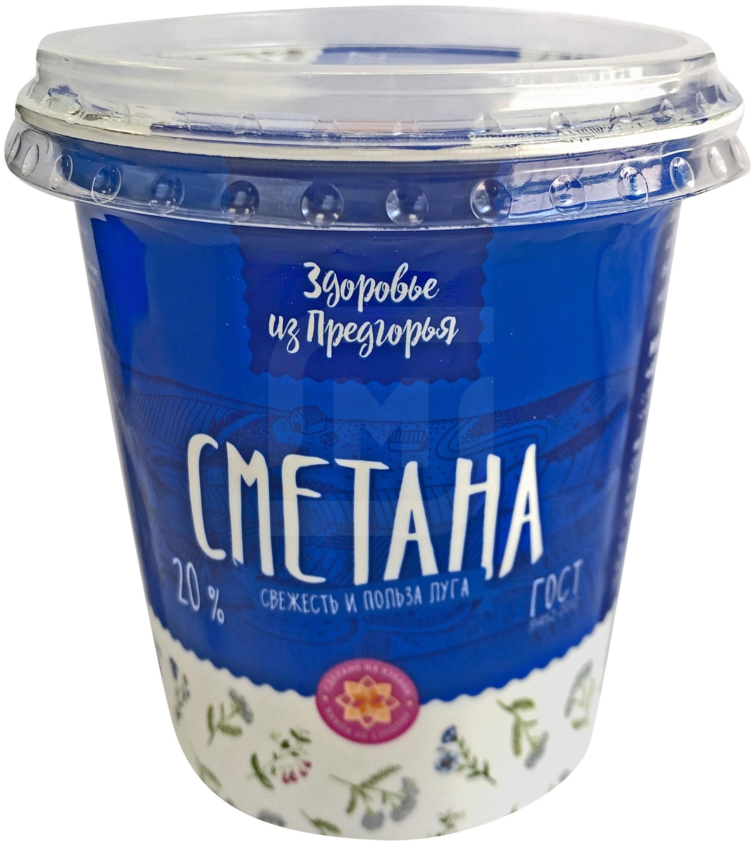 

Сметана Здоровье из Предгорья 20% бзмж 330 г