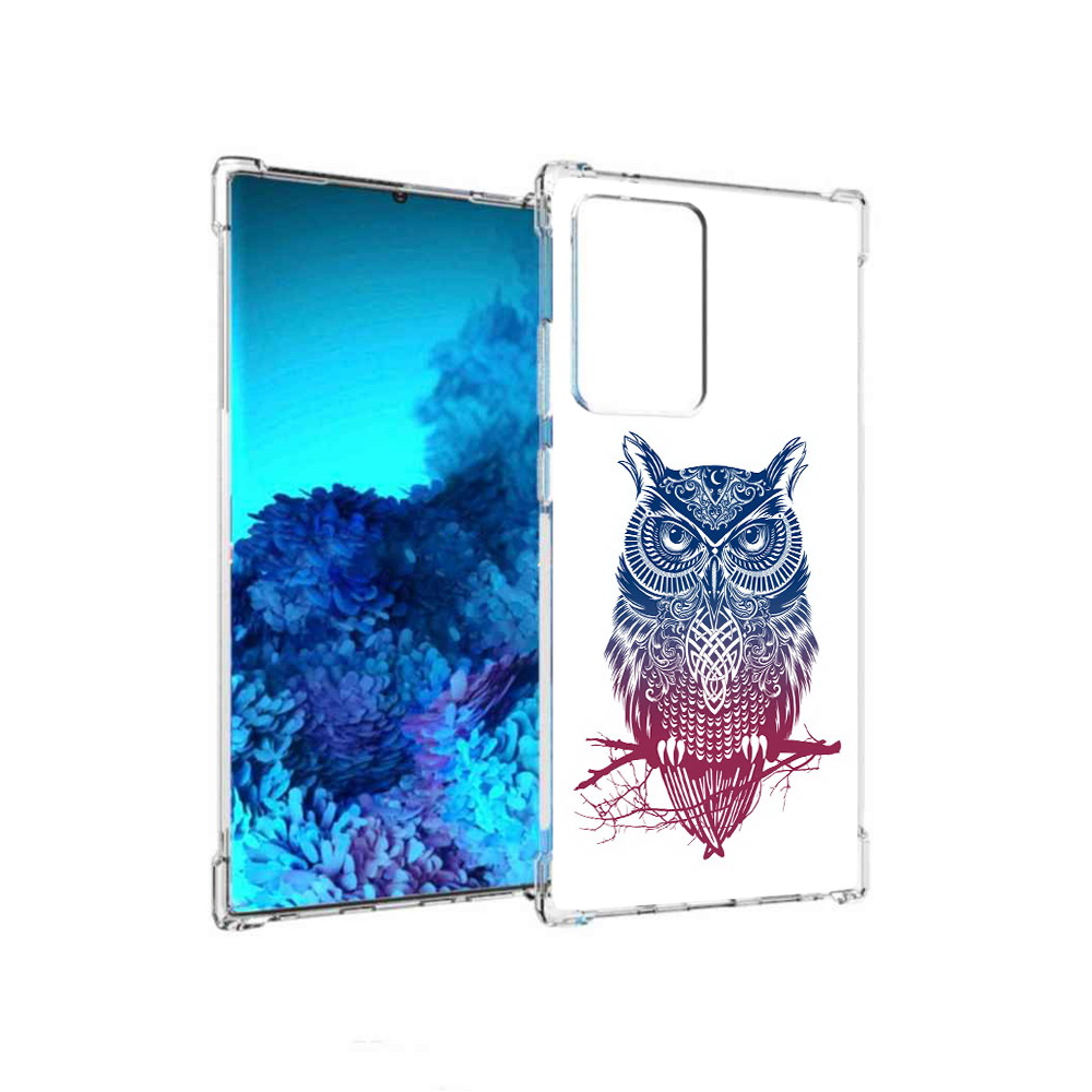 

Чехол MyPads Tocco для Samsung Galaxy Note 20 Ultra хиппи сова (PT151896.552.664), Прозрачный, Tocco