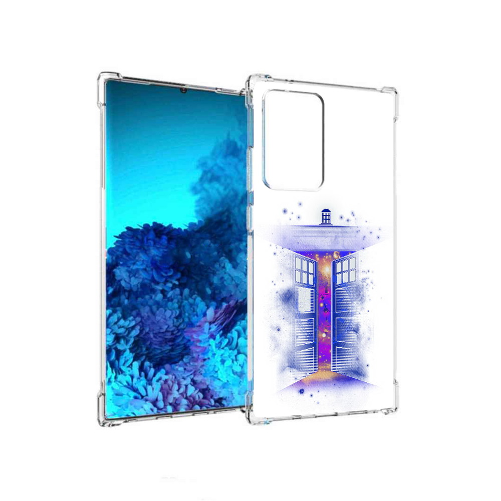 

Чехол MyPads Tocco для Samsung Galaxy Note 20 Ultra фиолетовый уголок абстракция, Прозрачный, Tocco