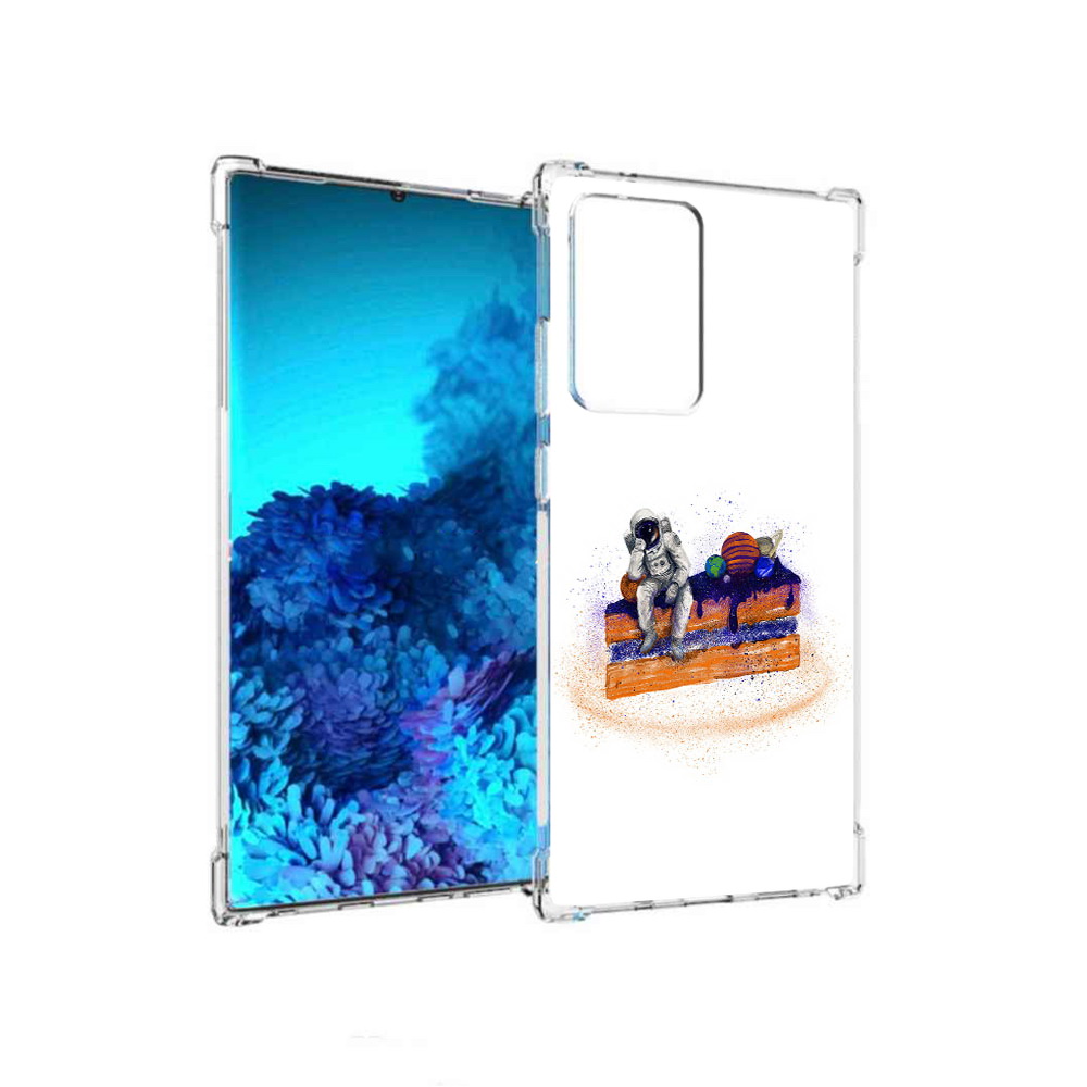 

Чехол MyPads Tocco для Samsung Galaxy Note 20 Ultra торт с планетами (PT151896.552.648), Прозрачный, Tocco