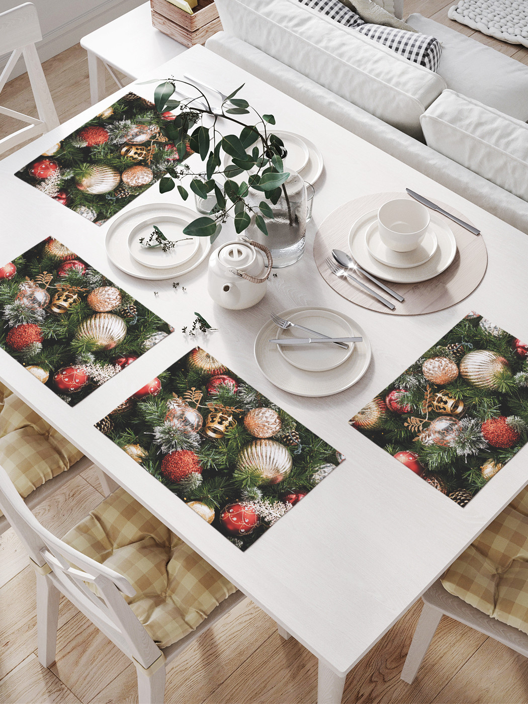 

np_427889 МУЛЬТИ Комплект салфеток с фотопринтом 46x32 см (4 шт.), Разноцветный