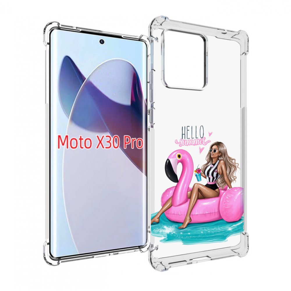 

Чехол MyPads Hello-summer для Motorola Moto X30 Pro, Прозрачный, Tocco