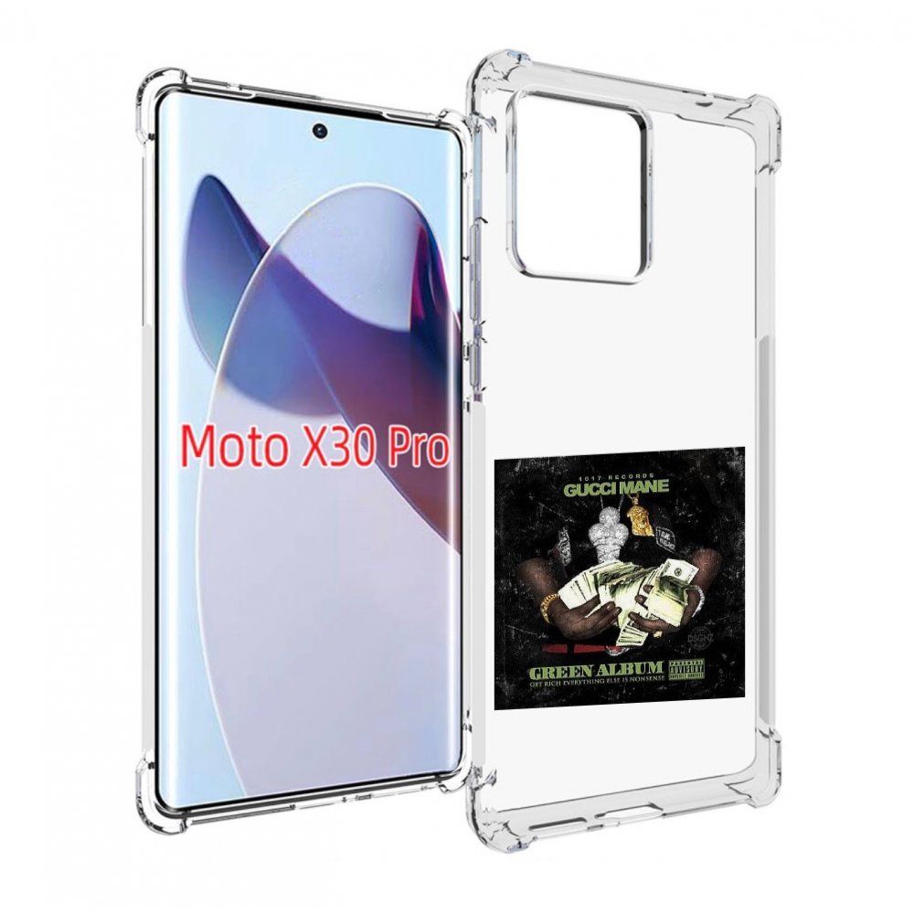 

Чехол MyPads Gucci Mane & Migos - The Green Album для Motorola Moto X30 Pro, Прозрачный, Tocco