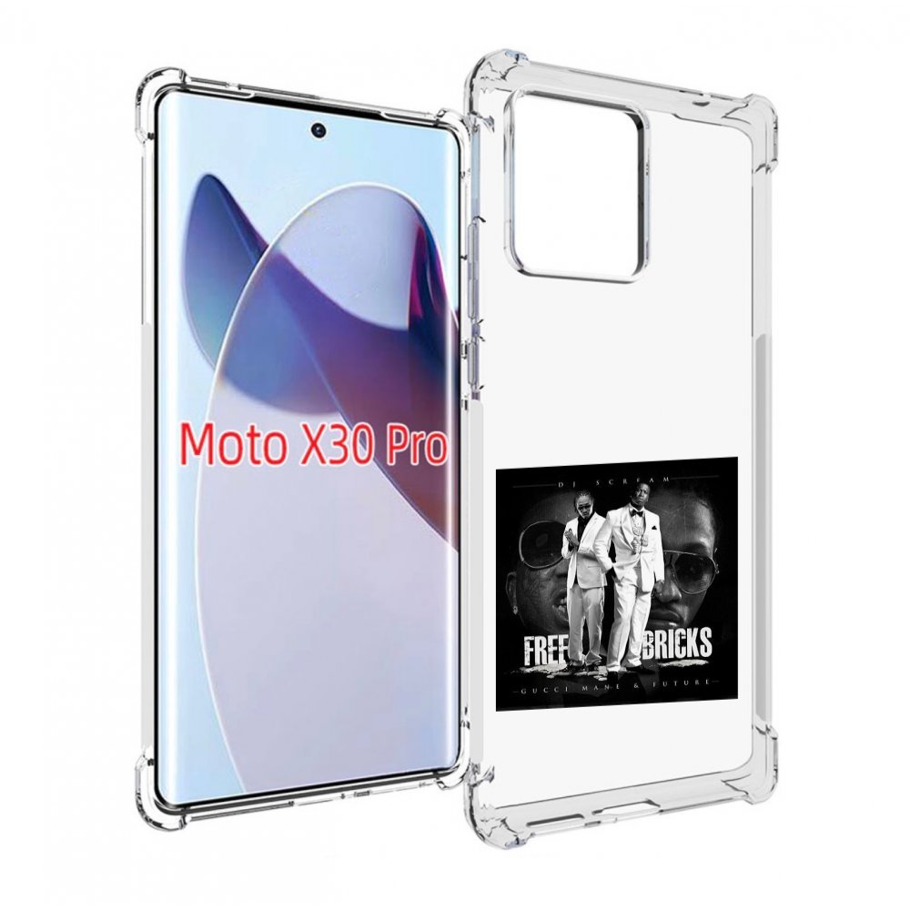 

Чехол MyPads Gucci Mane & Future - Free Bricks для Motorola Moto X30 Pro, Прозрачный, Tocco