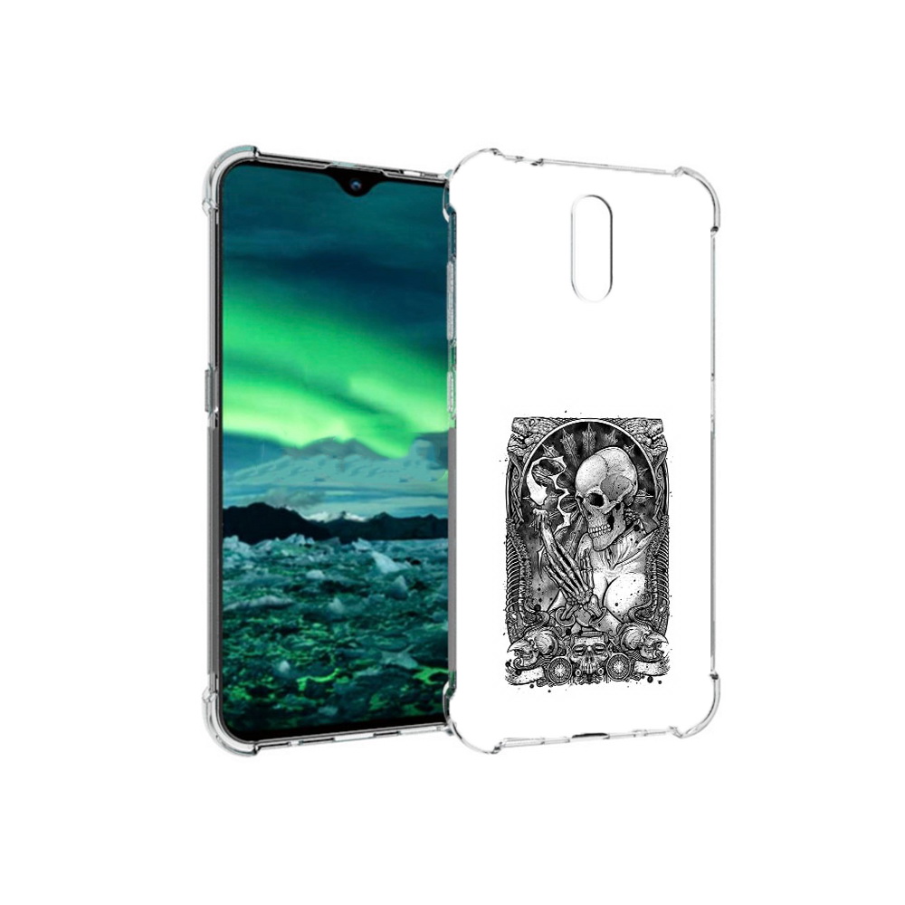 

Чехол MyPads Tocco для Nokia 2.3 девушка скелет (PT142254.97.316), Прозрачный, Tocco