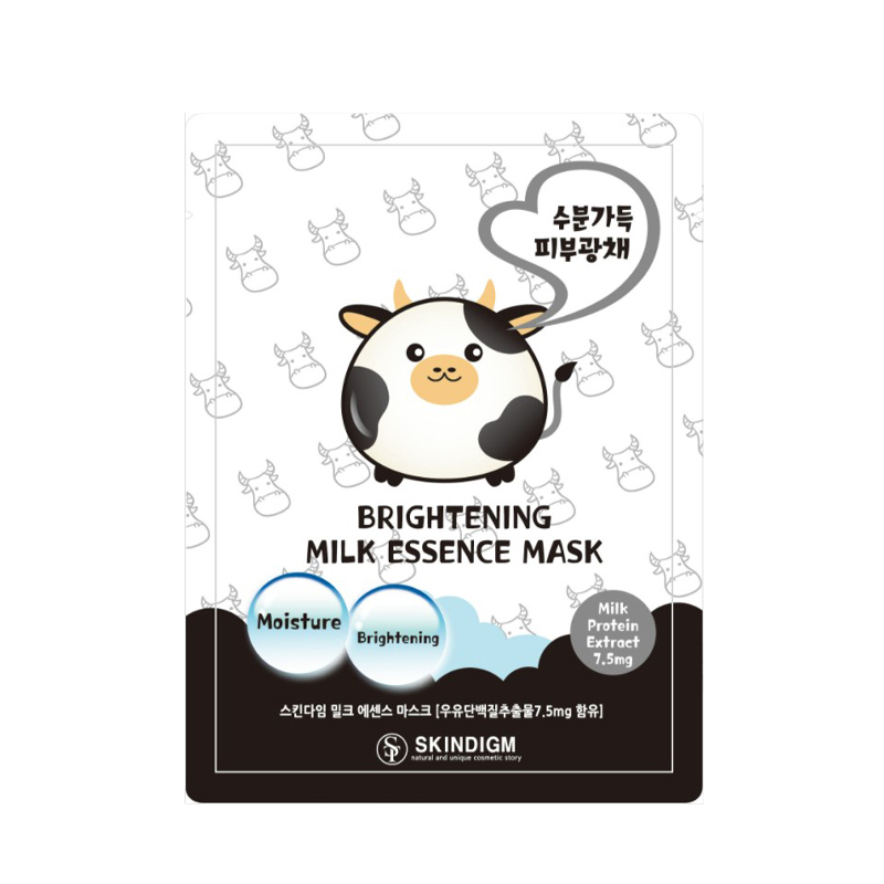 

Маска для лица тканевая выравнивающая тон Skindigm Brightening Milk Essence Mask 26 мл