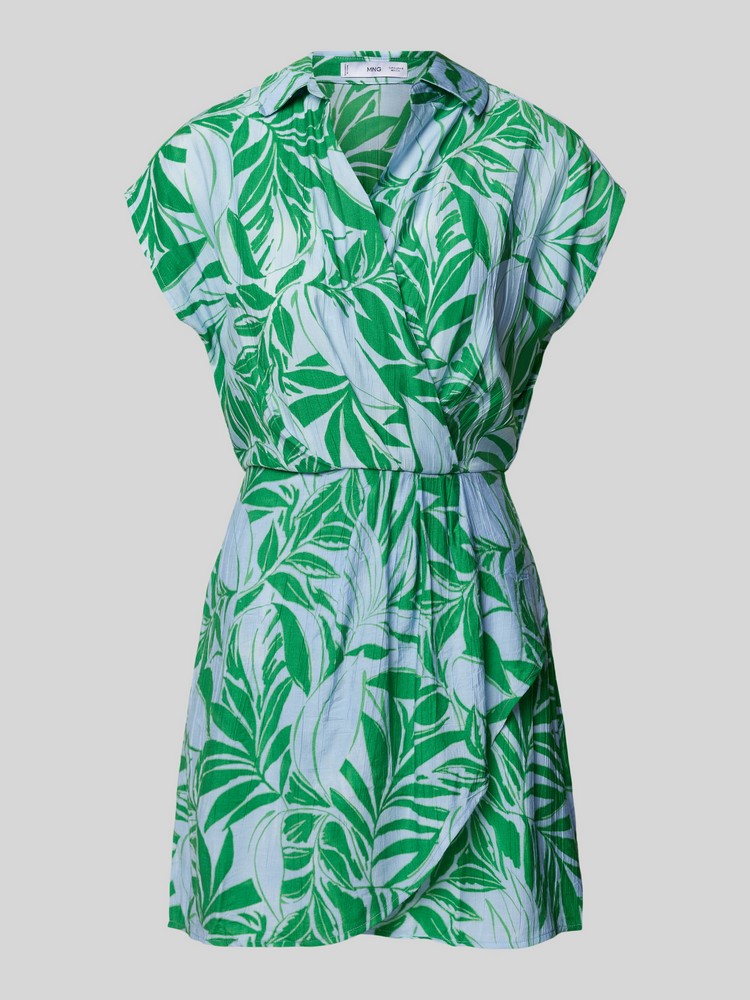 

Платье женское Mango 77000355 зеленое S, Зеленый, 77000355