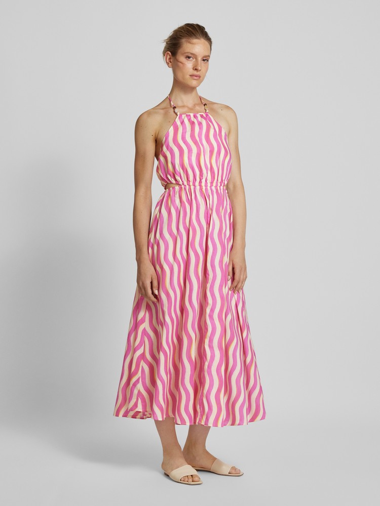 

Платье женское Mango 77050345 розовое XL, Розовый, 77050345