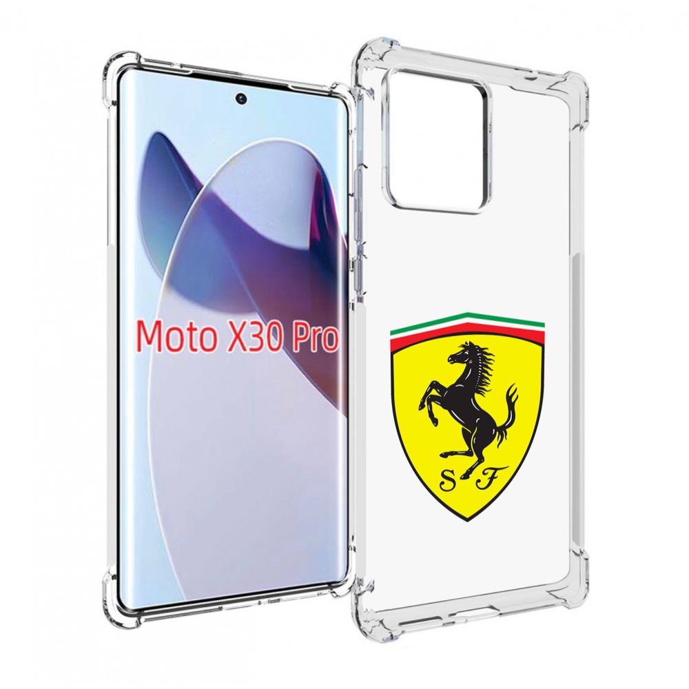 

Чехол MyPads Ferrari-3 мужской для Motorola Moto X30 Pro, Прозрачный, Tocco