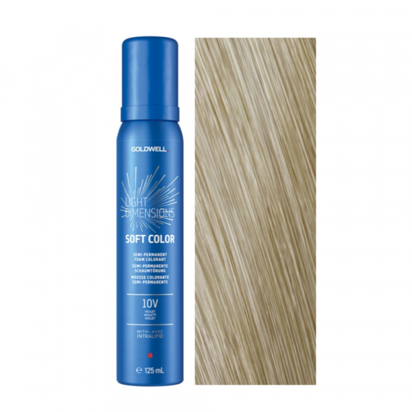 

Мягкая тонирующая пенка для волос Goldwell LightDimensions Soft Color 10V 125 мл