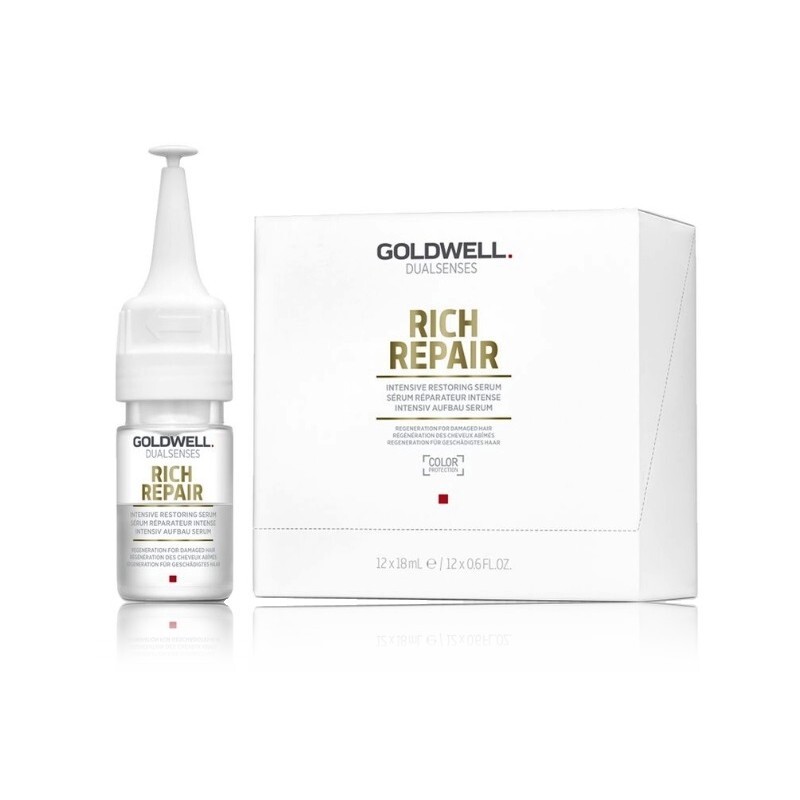 Интенсивная восстанавливающая сыворотка для поврежденных волос Goldwell DS RR 18 мл