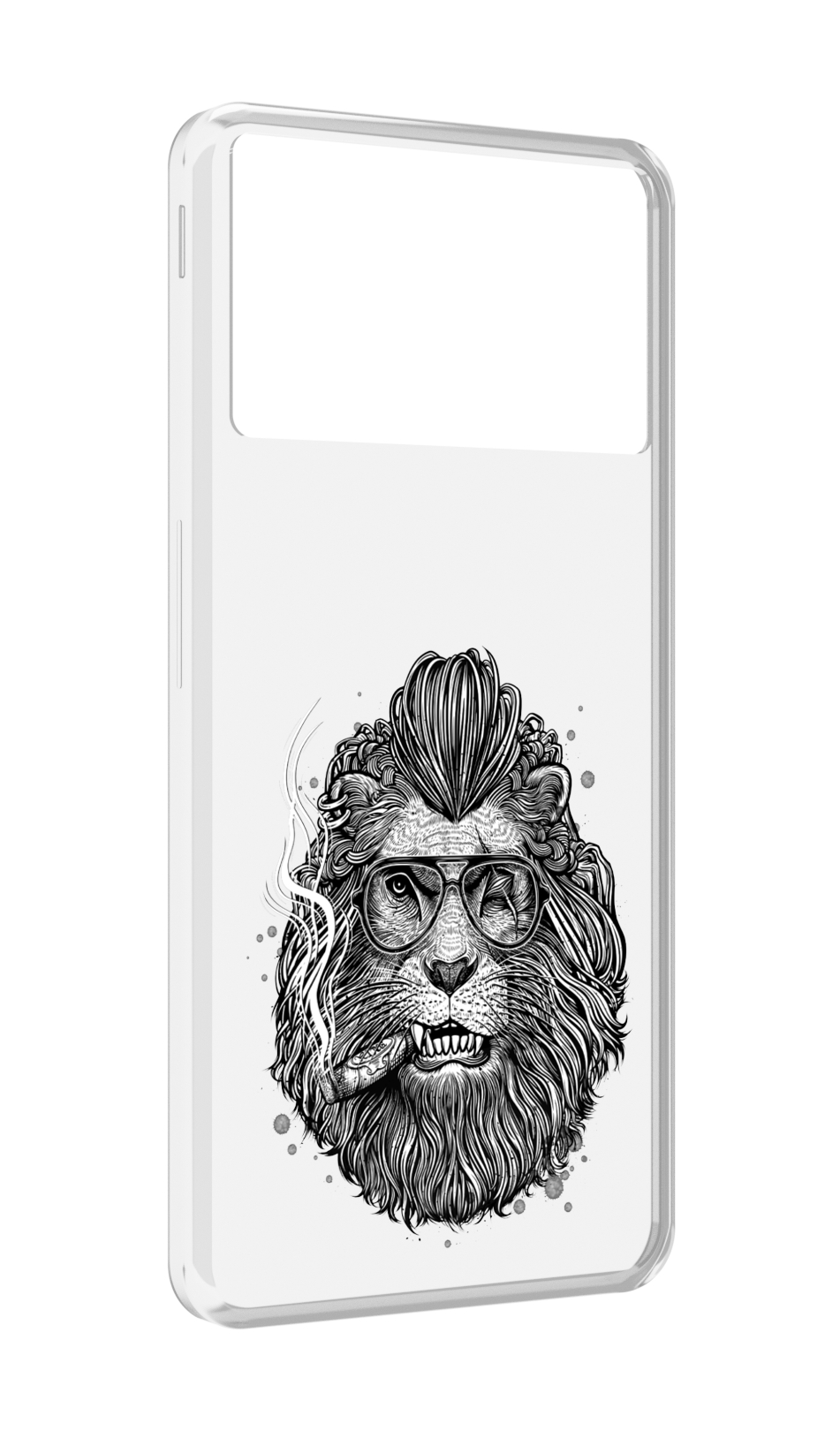

Чехол MyPads курящий лев для ZTE Nubia Z40S Pro, Прозрачный, Tocco