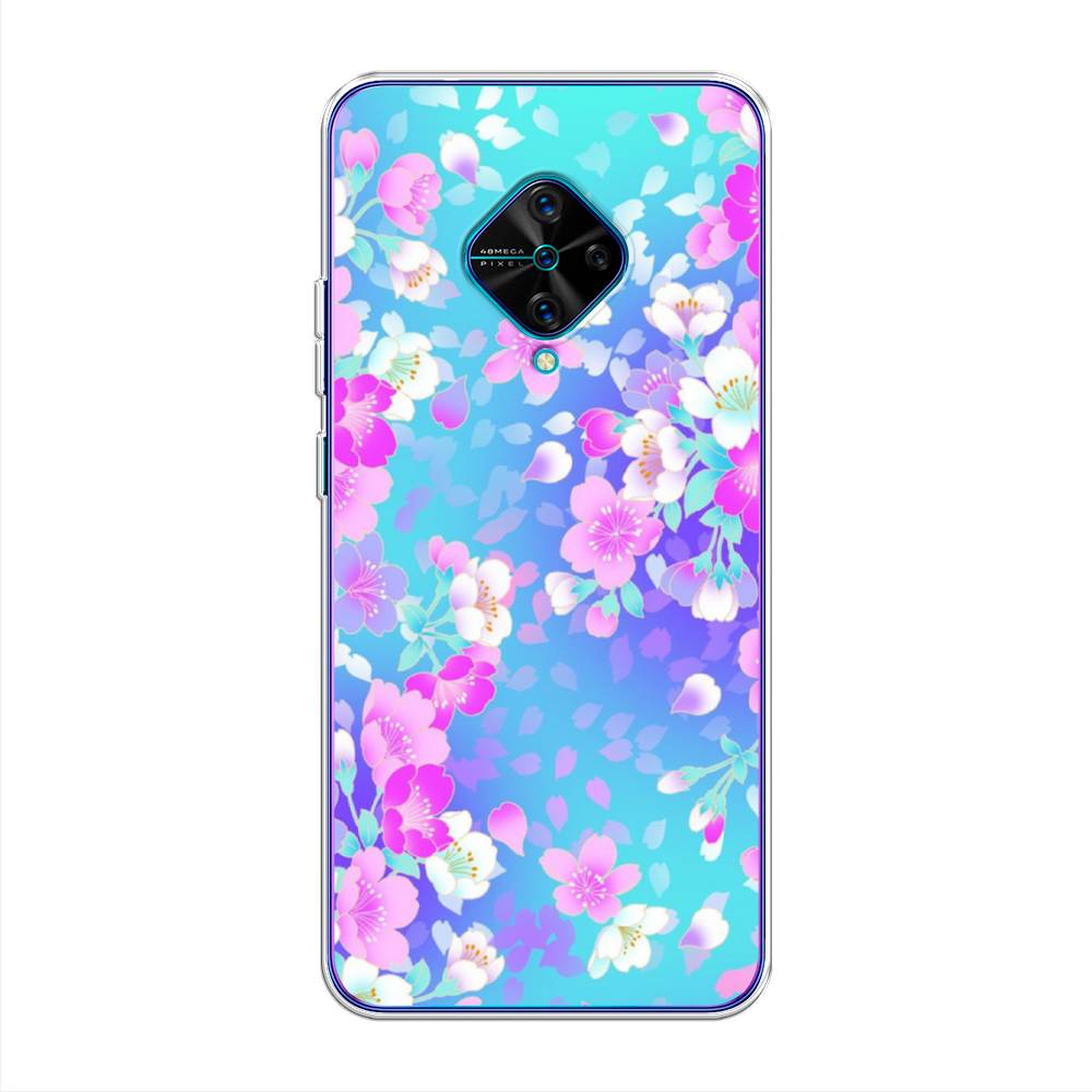 

Чехол Awog на Vivo V17/Y9s "Яблоневые цветы", Разноцветный, 261550-8