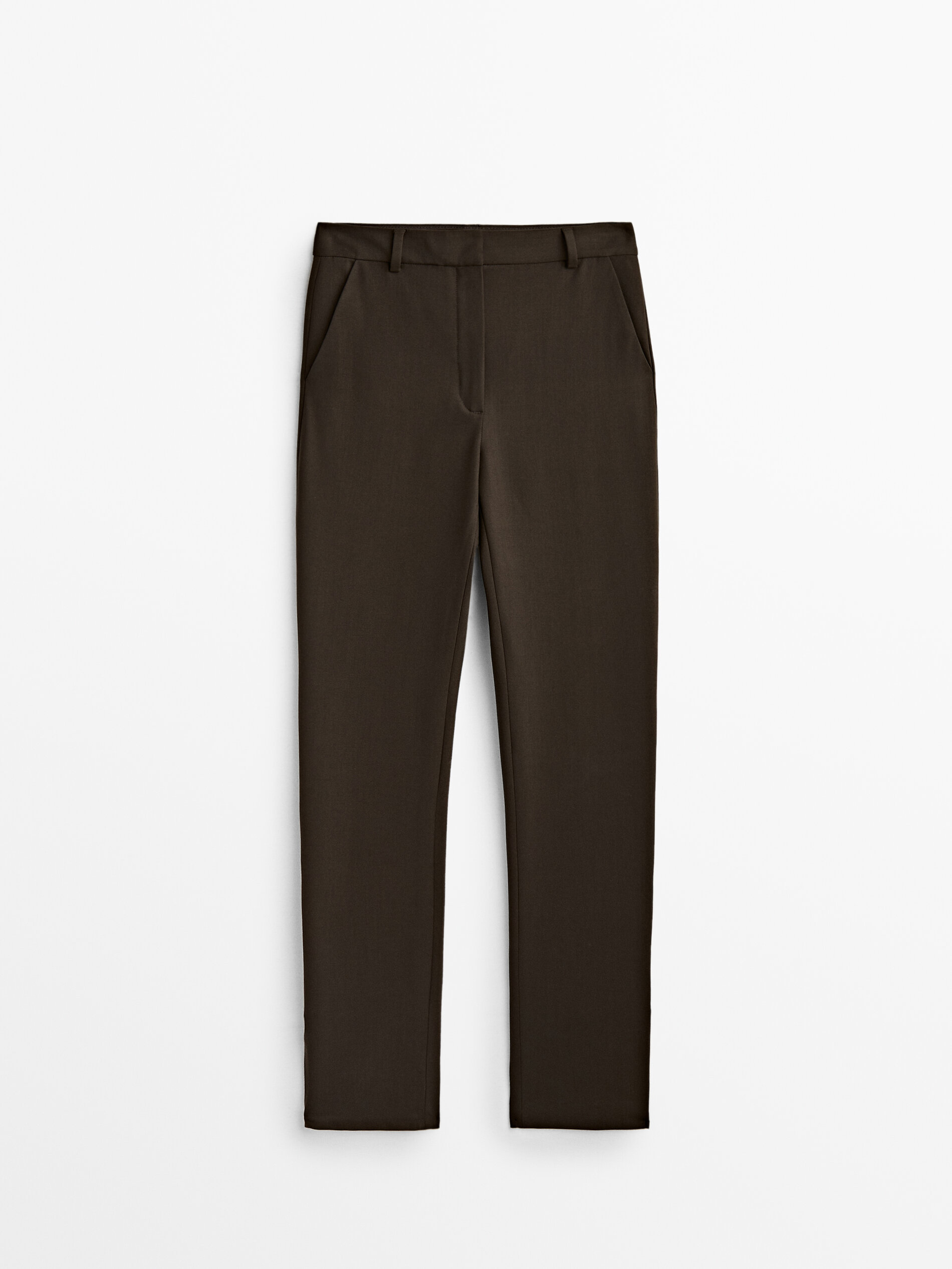 

Брюки женские Massimo Dutti 05019685760 коричневые 36, 05019685760