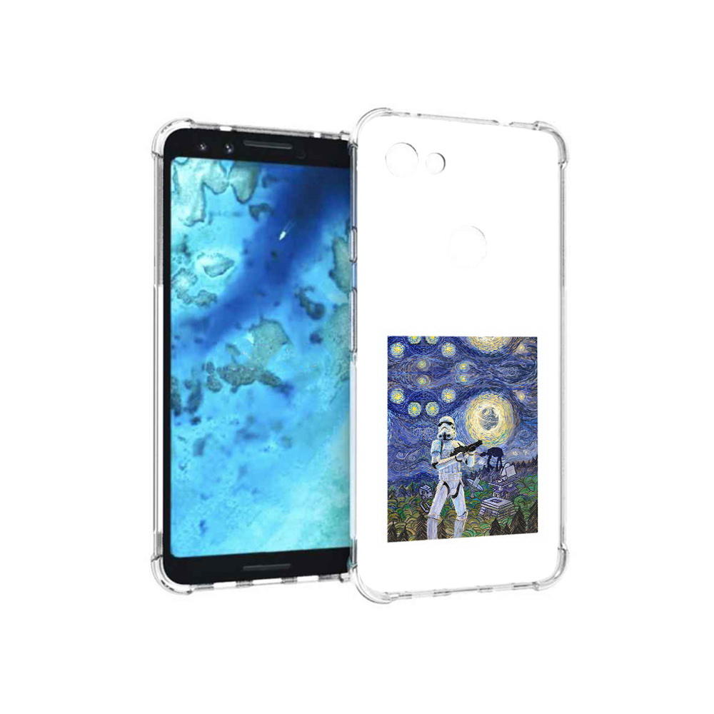 

Чехол MyPads Tocco для Google Pixel 3 star wars звездная ночь, Прозрачный, Tocco