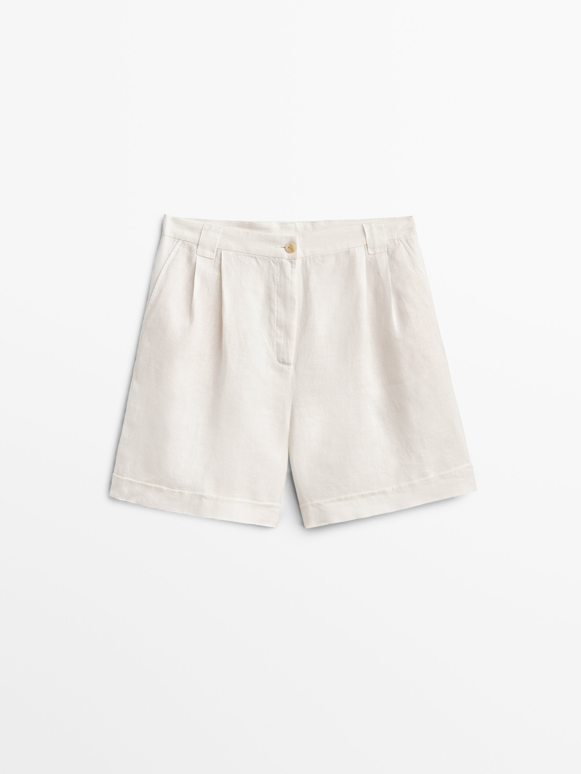 

Шорты женские Massimo Dutti 05017717712 белые 38, 05017717712