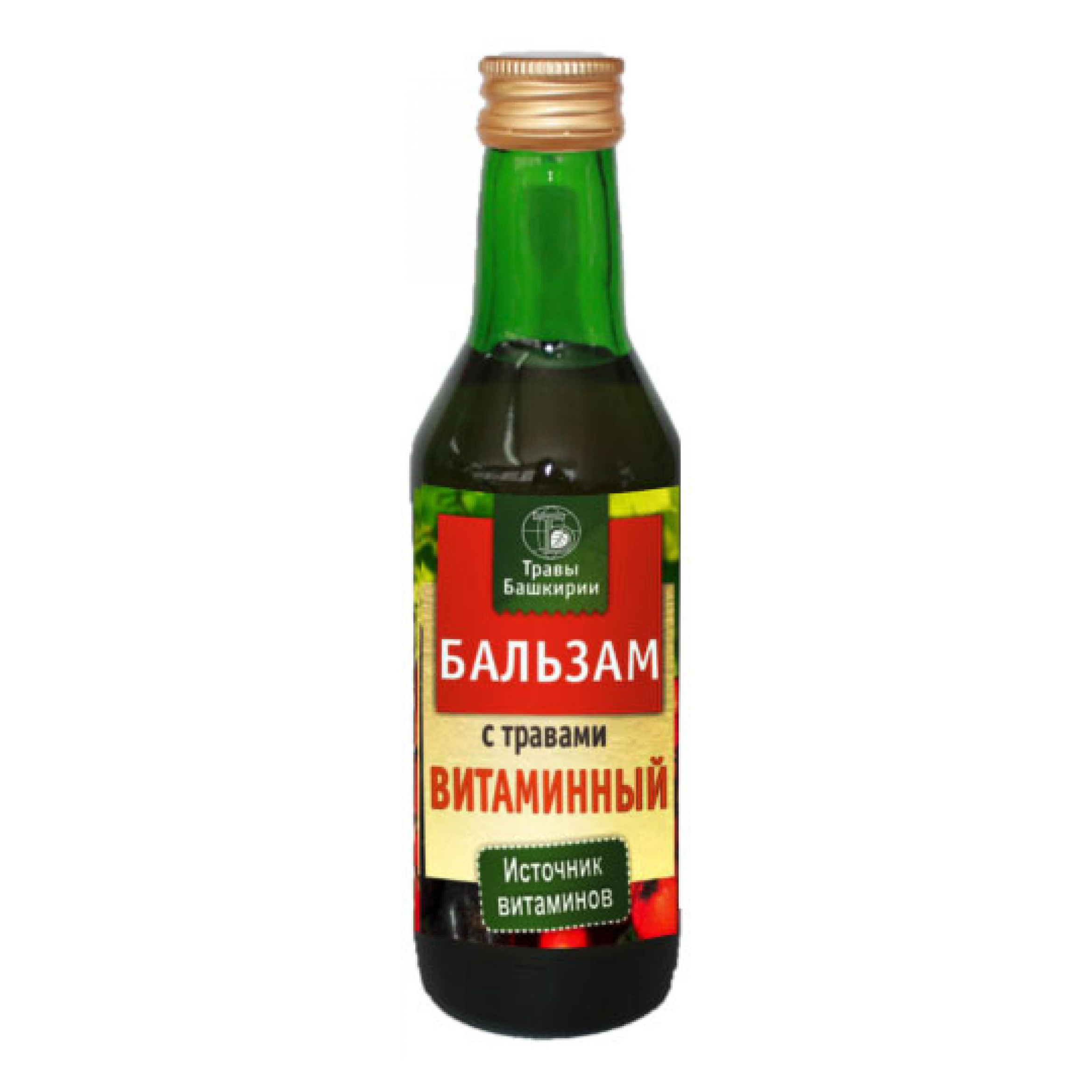 Бальзам Травы Башкирии витаминный травяной бутылка 240 мл