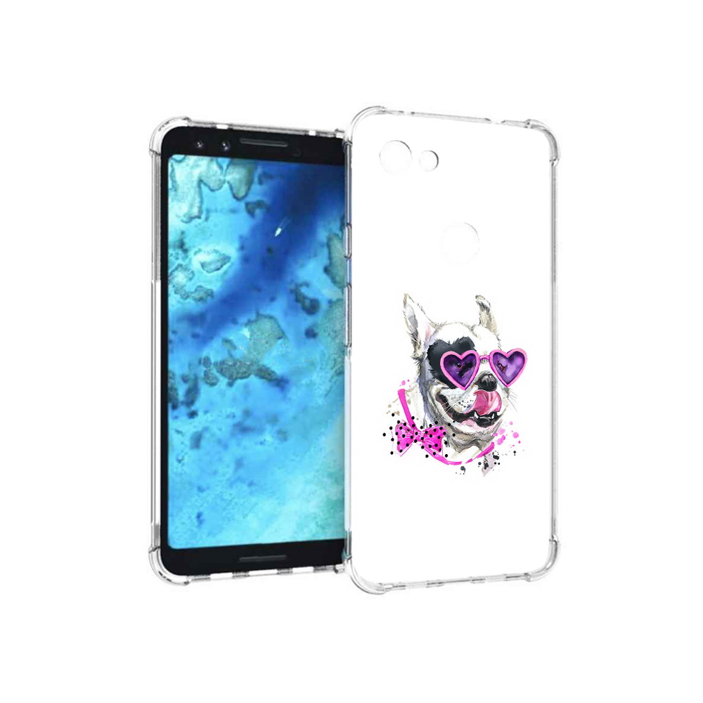 

Чехол MyPads Tocco для Google Pixel 3 акварельный пёс, Прозрачный, Tocco