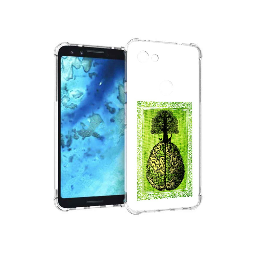 

Чехол MyPads Tocco для Google Pixel 3 абстракция здоровый мозг, Прозрачный, Tocco