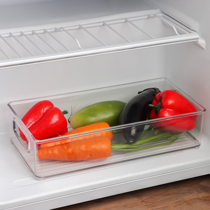 фото Органайзер для холодильника berkana, 31,2?15,2?7,5 см, цвет прозрачный berossi
