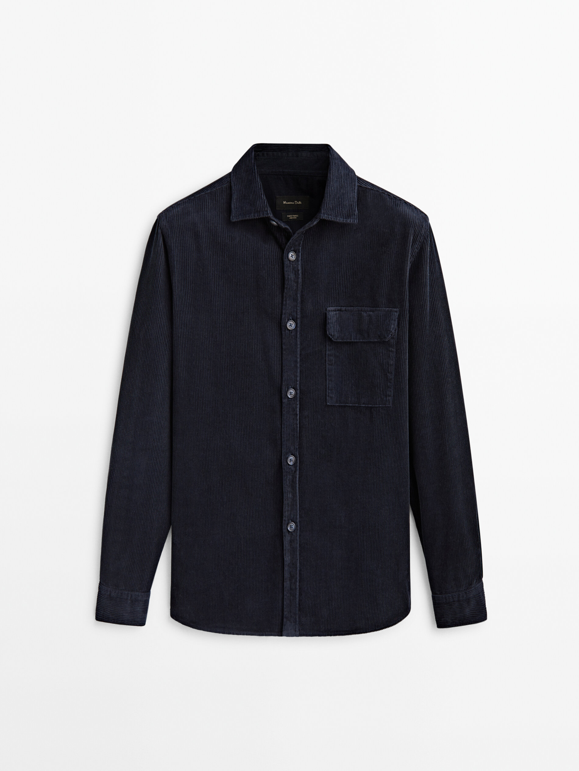 

Рубашка мужская Massimo Dutti 00160213401 синяя M, 00160213401