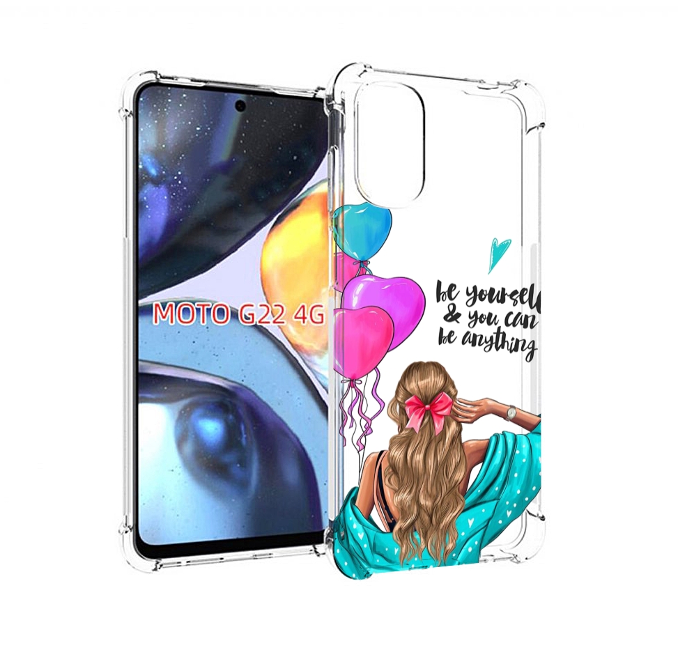 

Чехол MyPads Будь-собой для Motorola Moto G22 4G, Прозрачный, Tocco