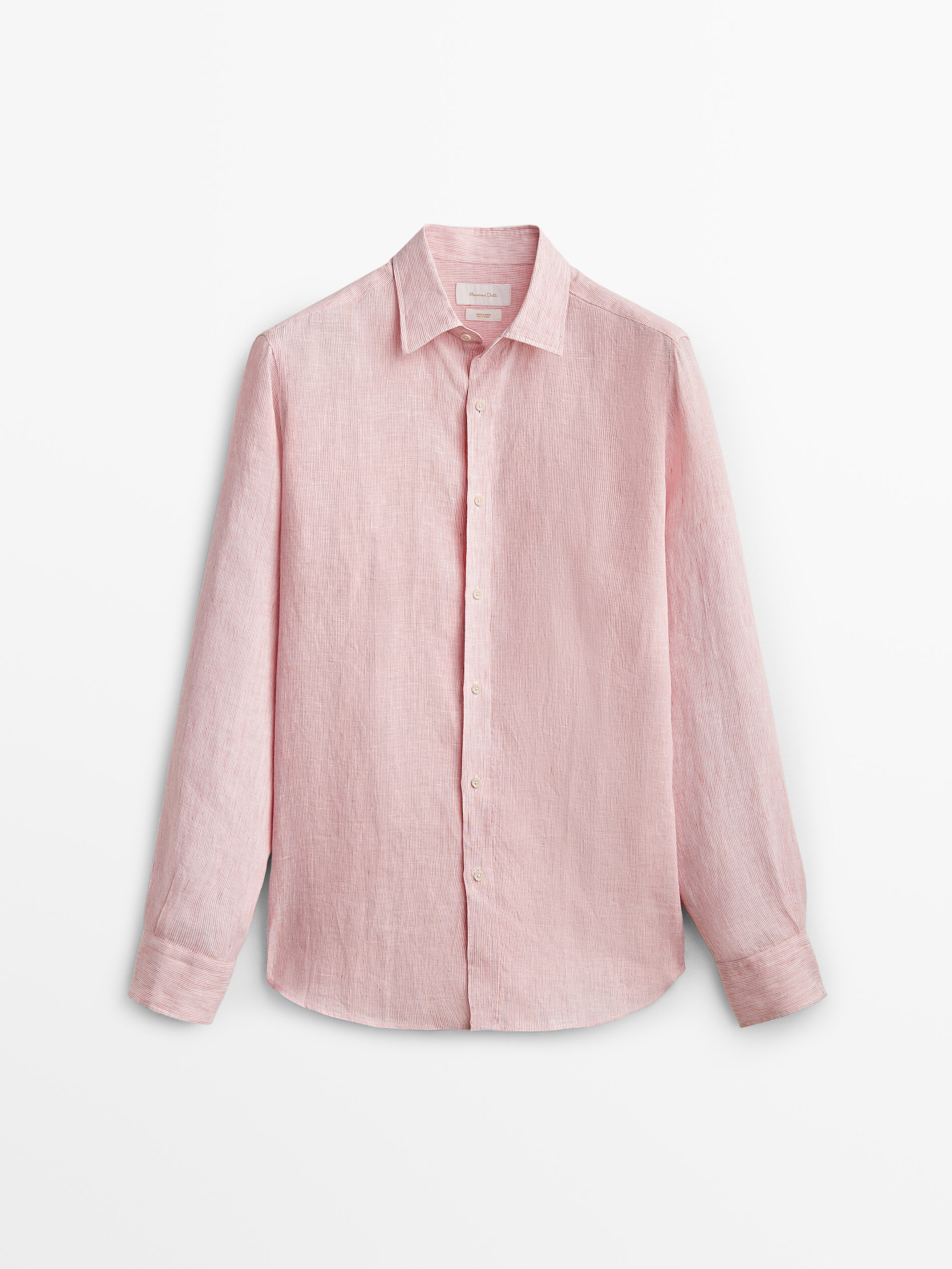 

Рубашка мужская Massimo Dutti 00101301600 красная 2XL, 00101301600