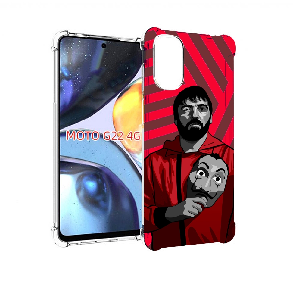 

Чехол MyPads Богата-Бумажный-дом для Motorola Moto G22 4G, Прозрачный, Tocco